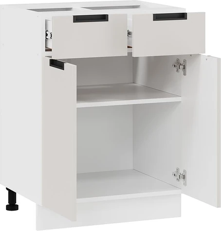 Изображение товара Шкаф-стол кухонный ТриЯ Гренада 1Н6Я1 (белый/холст мокко)