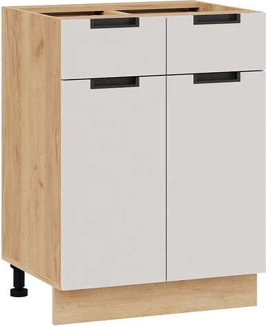 Изображение товара Шкаф-стол кухонный ТриЯ Гренада 1Н6Я1 (дуб крафт золотой/холст мокко)