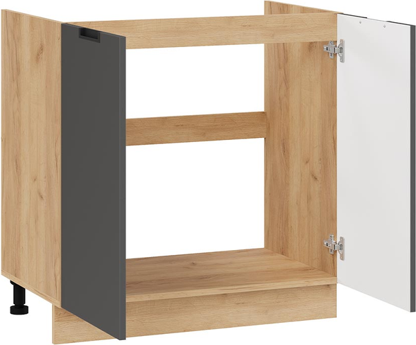 Изображение товара Шкаф под мойку ТриЯ Гренада 1Н8М (дуб крафт золотой/холст вулкан)