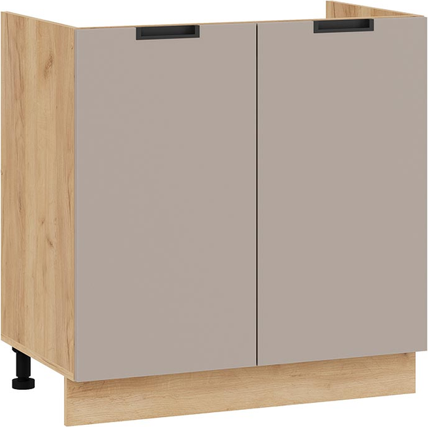 Изображение товара Шкаф под мойку ТриЯ Гренада 1Н8М (дуб крафт золотой/холст латте)