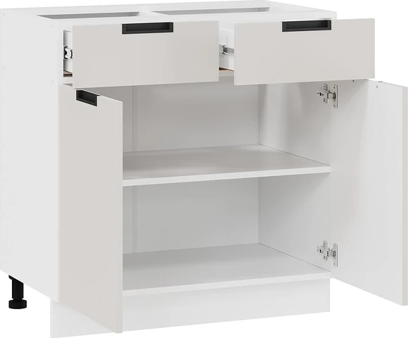 Изображение товара Шкаф-стол кухонный ТриЯ Гренада 1Н8Я1 (белый/холст мокко)