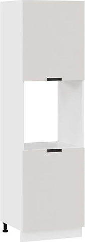 Изображение товара Шкаф-пенал кухонный ТриЯ Гренада 1П6 (белый/холст мокко)