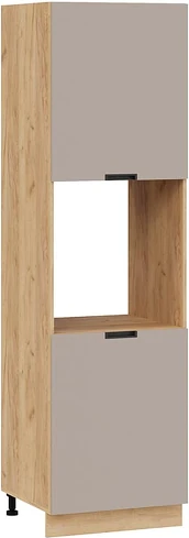 Изображение товара Шкаф-пенал кухонный ТриЯ Гренада 1П6 (дуб крафт золотой/холст латте)