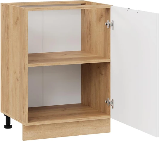 Изображение товара Шкаф-стол кухонный ТриЯ Гренада 1Н6 (дуб крафт золотой/холст белый)