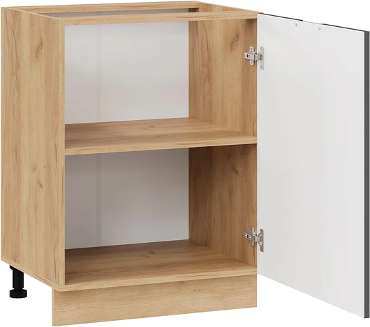 Изображение товара Шкаф-стол кухонный ТриЯ Гренада 1Н6 (дуб крафт золотой/холст вулкан)