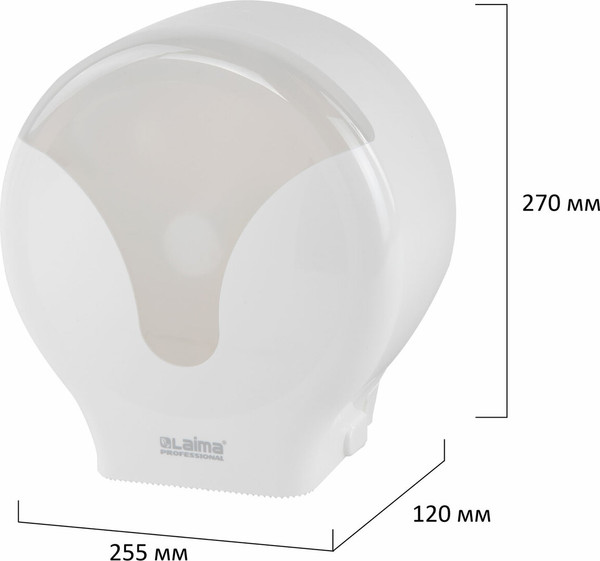 Изображение товара Диспенсер Laima Extra Professional. Для туалетной бумаги / 609474 (белый)