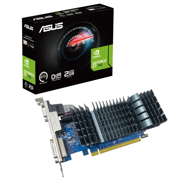 Изображение товара Видеокарта Asus GeForce GT 710 2GB GDDR5 Evo (GT710-SL-2GD5-BRK-EVO)
