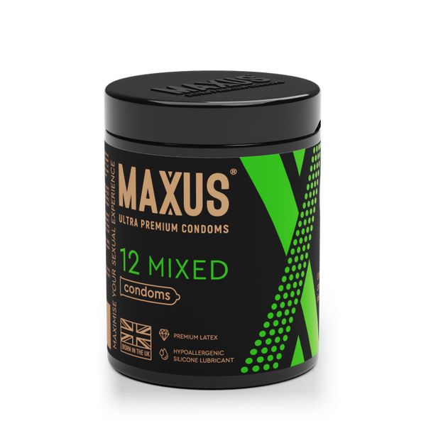 Изображение товара Презервативы Maxus Mixed X-Edition (12шт, жестяной кейс)