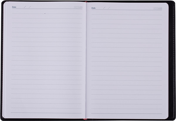 Изображение товара Ежедневник Deli 7910 (120л, черный/коричневый)