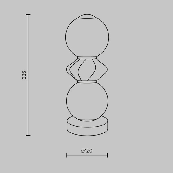 Изображение товара Прикроватная лампа Maytoni Brosche MOD362TL-L10GR3K