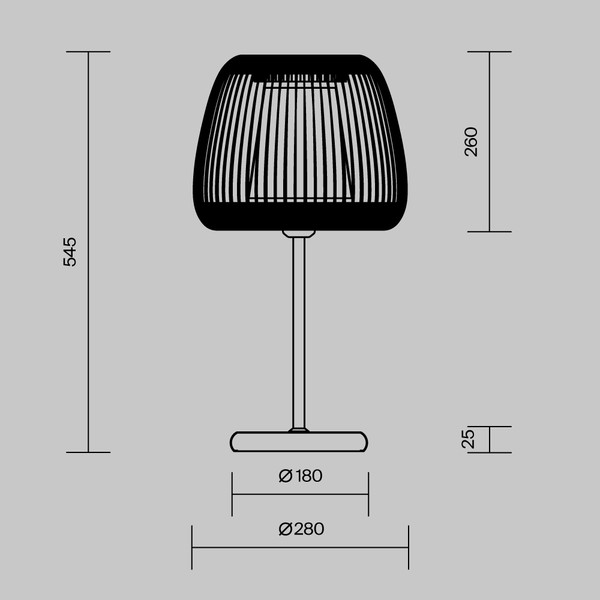 Изображение товара Прикроватная лампа Maytoni Kirigami MOD409TL-01B