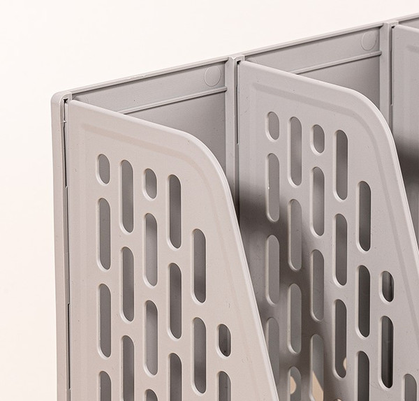 Изображение товара Лоток для бумаг Deli 9843 (серый)