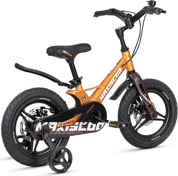 Изображение товара Детский велосипед Maxiscoo Space Deluxe Plus 14 2025 / MSC-S1444D (оранжевый топаз)