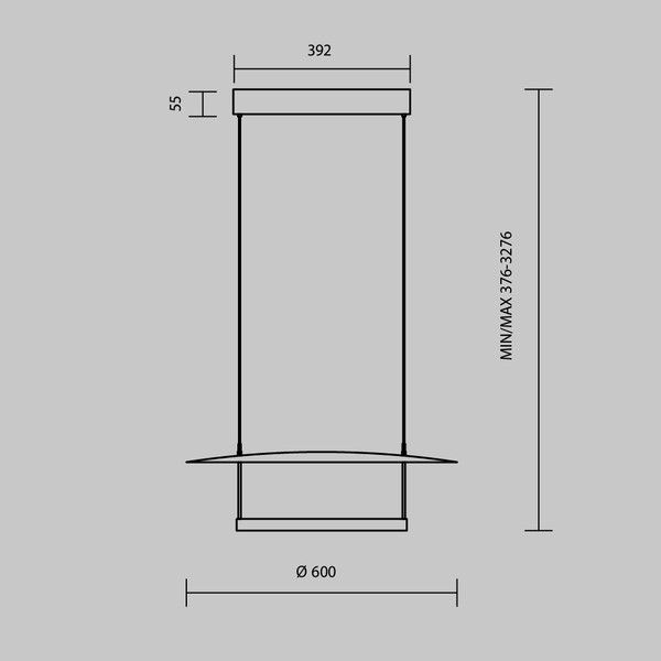 Изображение товара Потолочный светильник Maytoni Ambience MOD280PL-L30B3K1