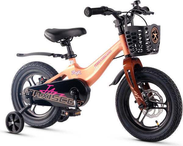 Изображение товара Детский велосипед Maxiscoo Jazz Pro 14 2025 / MSC-J1441P (пудра, разобранный, в коробке)