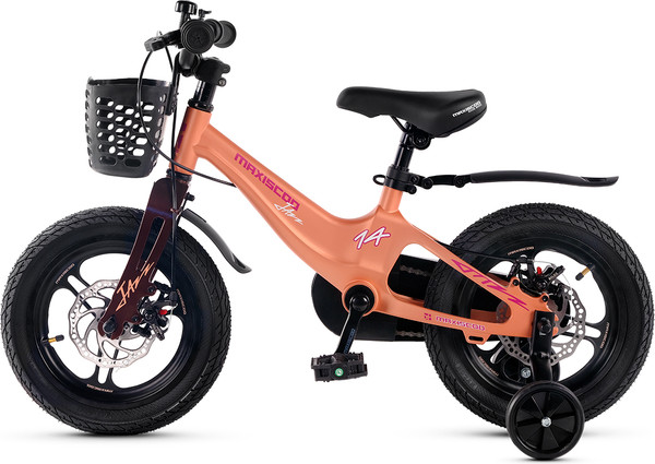 Изображение товара Детский велосипед Maxiscoo Jazz Pro 14 2025 / MSC-J1441P (пудра, разобранный, в коробке)