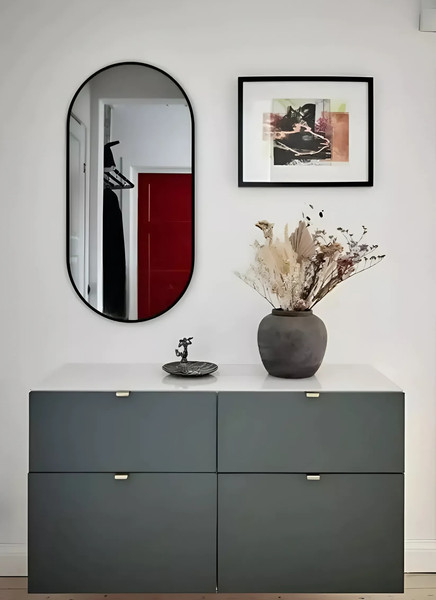 Изображение товара Зеркало Emze 43x88 / UV.43.88.СНЕ (черный с УФ-окантовкой)