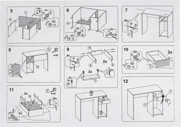 Изображение товара Письменный стол Brabix CD-017 / 641894 (белый)
