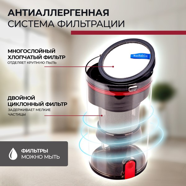Изображение товара Вертикальный пылесос Evolution Smart Clean VCF2712M