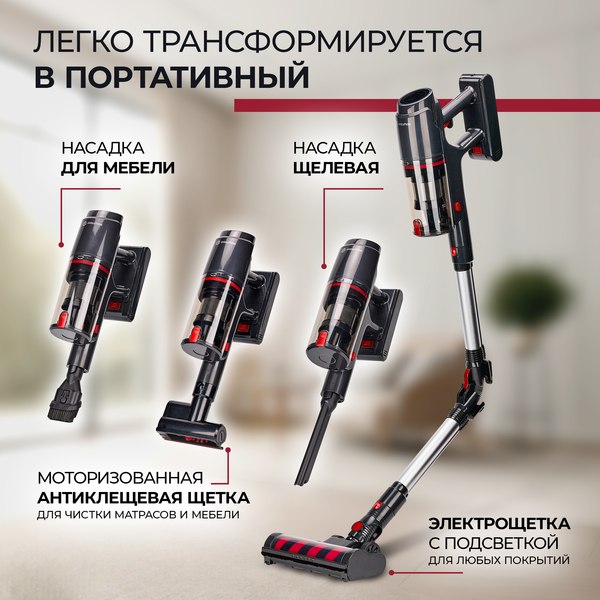 Изображение товара Вертикальный пылесос Evolution Smart Clean VCF2712M