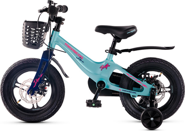 Изображение товара Детский велосипед Maxiscoo Jazz Pro 14 2025 / MSC-J1444P (мятный)