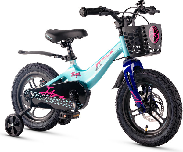 Изображение товара Детский велосипед Maxiscoo Jazz Pro 14 2025 / MSC-J1444P (мятный, разобранный, в коробке)