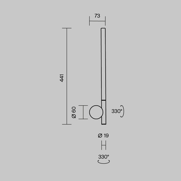 Изображение товара Бра Maytoni Rotera MOD432WL-L6B3K