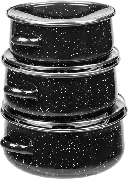 Изображение товара Набор кастрюль Sundays Home Эмалированные (5шт, 0.6мм)