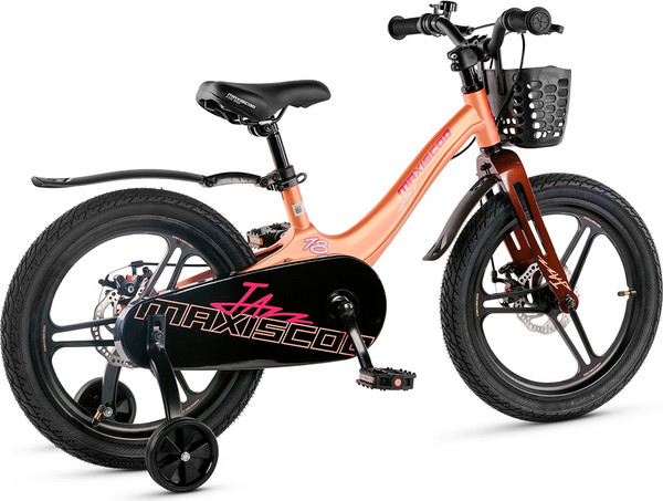 Изображение товара Детский велосипед Maxiscoo Jazz Pro 18 2025 / MSC-J1841P (пудра, разобранный, в коробке)