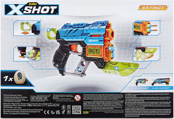 Изображение товара Бластер игрушечный Zuru X-Shot Дино-Атака Extinct / 44143