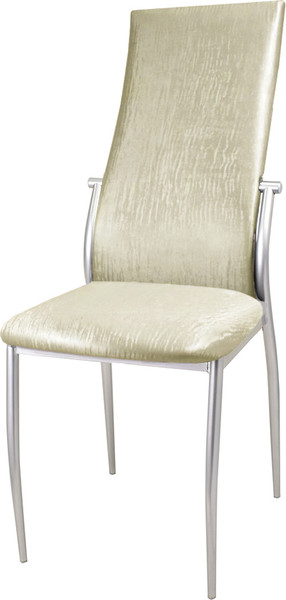 Изображение товара Стул Гальваник Комфорт с утонением (эмаль серебристый/кожзам BB 3 бенгал белый)