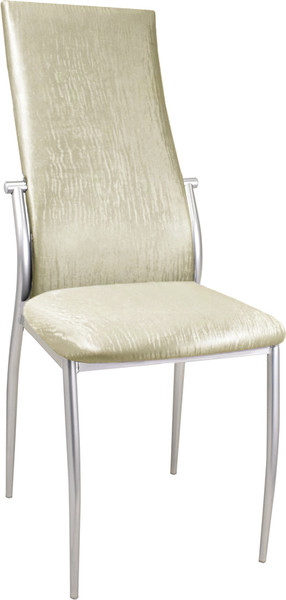 Изображение товара Стул Гальваник Комфорт с утонением (эмаль серебристый/кожзам BB 3 бенгал белый)