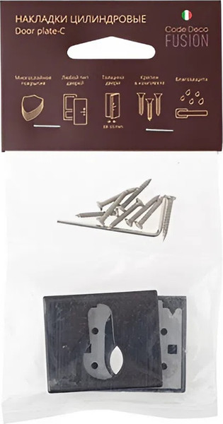 Изображение товара Накладка на цилиндр Code Deco Fusion DP-C-100-BLM