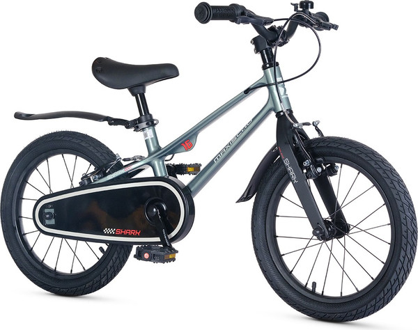 Изображение товара Детский велосипед Maxiscoo Shark Sport 16 2025 / MSC-SH1641 (графит, разобранный, в коробке)