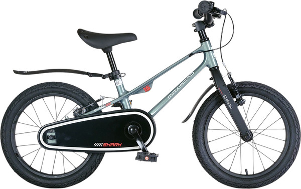 Изображение товара Детский велосипед Maxiscoo Shark Sport 16 2025 / MSC-SH1641 (графит, разобранный, в коробке)