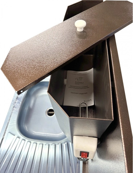 Изображение товара Умывальник для дачи No Brand Дуэт 2-х дверный 500х800 / 554414 (античная медь)