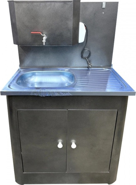 Изображение товара Умывальник для дачи No Brand Дуэт 2-х дверный 500х800 / 554415 (античное серебро)