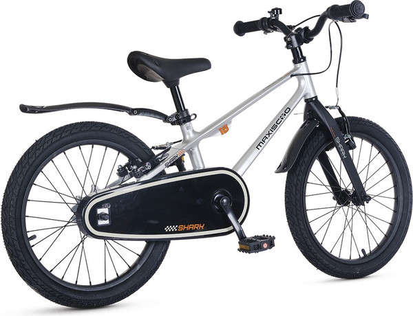 Изображение товара Детский велосипед Maxiscoo Shark Sport 18 2025 / MSC-SH1842 (серый жемчуг, разобранный, в коробке)