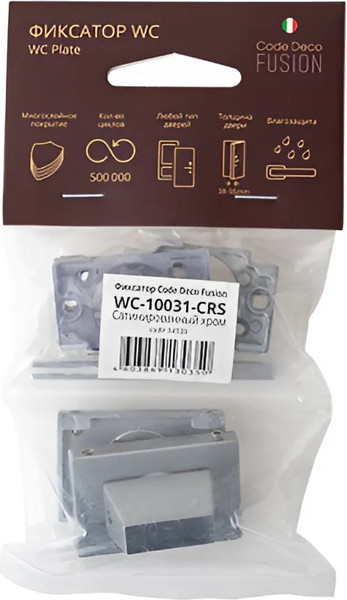 Изображение товара Фиксатор дверной защелки Code Deco Fusion WC-10031-CRS