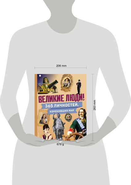 Изображение товара Энциклопедия Эксмо Великие люди! 365 личностей, изменивших мир, твердая обложка