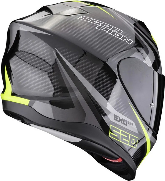 Изображение товара Мотошлем Scorpion Exo Exo-520 Evo Air Terra (р. XL, черный/серебристый/желтый)