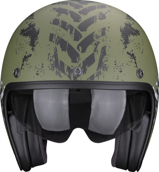 Изображение товара Мотошлем Scorpion Exo Belfast Evo Nevada (р. S, зеленый матовый/серебристый)