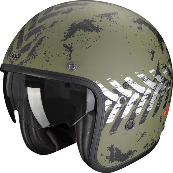 Изображение товара Мотошлем Scorpion Exo Belfast Evo Nevada (р. S, зеленый матовый/серебристый)