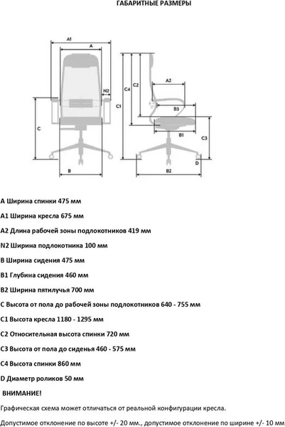 Изображение товара Кресло офисное Metta SynchroSit 10 B1-128K (темно-серый)