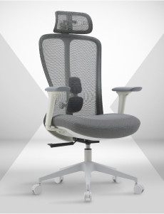 Изображение товара Кресло офисное Sparx FX-28 Fansil (белый/серый)