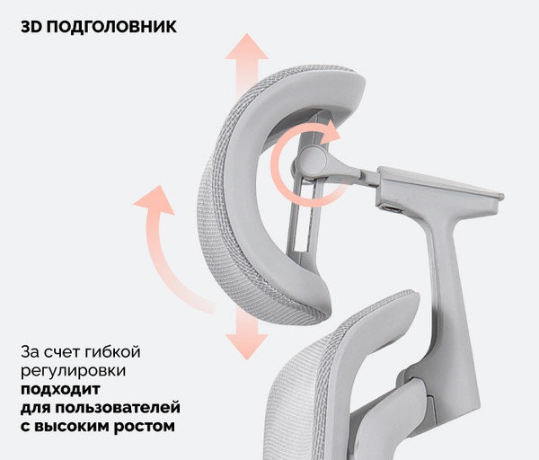 Изображение товара Кресло офисное Sparx FT-17 Goat (белый/серый)