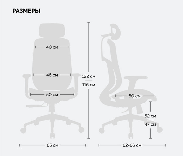 Изображение товара Кресло офисное Sparx FX-4 Ghost (белый/серый)