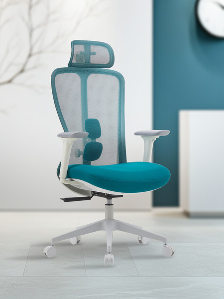 Изображение товара Кресло офисное Sparx FX-28-1 Fansil (White/Cyan)