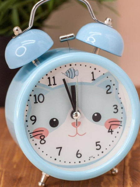 Изображение товара Настольные часы ILikeGift Funny Cat / JH810-01 (голубой)