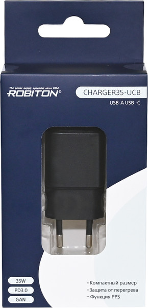 Изображение товара Адаптер питания сетевой Robiton Charger35-UCB / БЛ19416